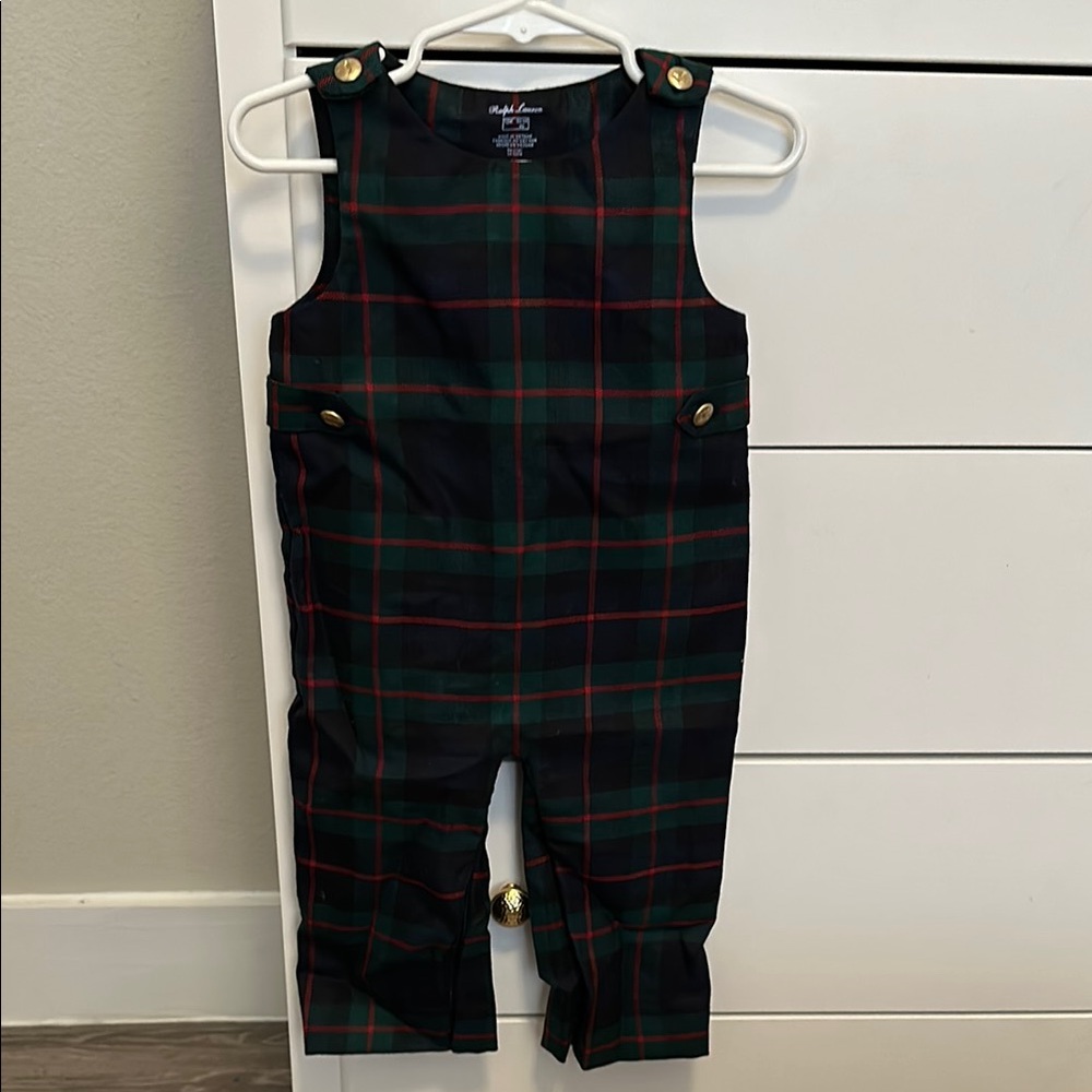 Plaid Kids Overalls